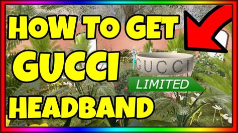 How To Get The Limited Item Gucci Headband Roblox Youtube