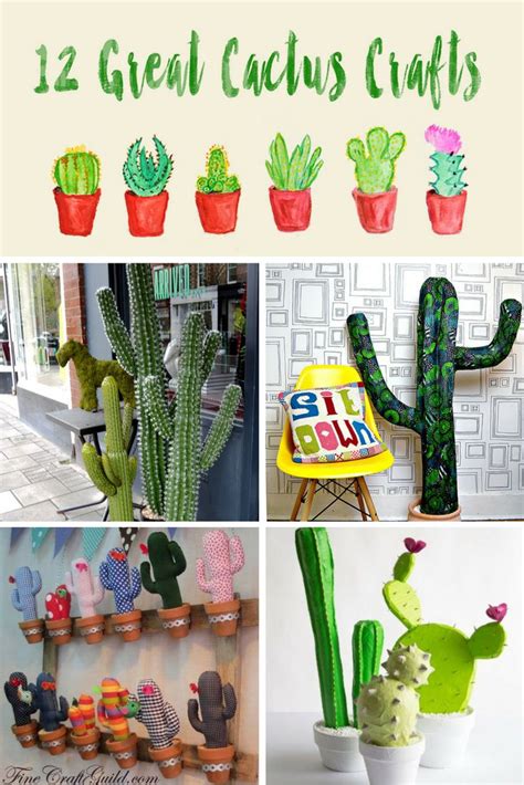 27 Cool Cactus Crafts Ideas To Make Today Cactus Craft Cactus