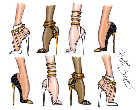 Hayden Williams Fashion Illustrations Shoe Sketches