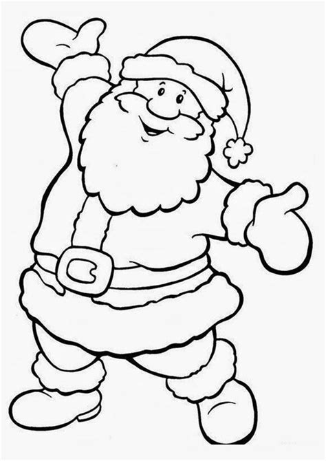 Santa Claus Christmas Coloring Page Dibujos De
