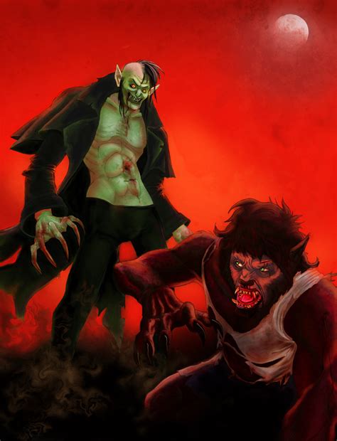 Vampire Vs Werewolf By Draugr On Deviantart