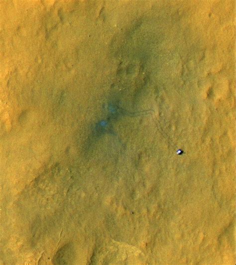 Curiosity Rover On Mars Satellite Image Photograph By Science Photo