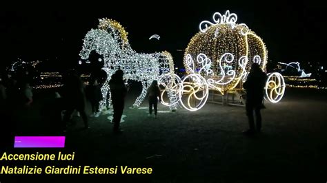 Luci Natale Ai Giardini Estensi Varese Youtube