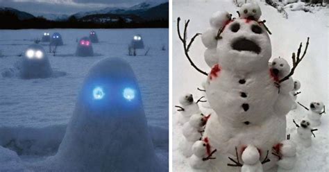 Creepy Horror Snowmen That Will Take Winter To The Next Level