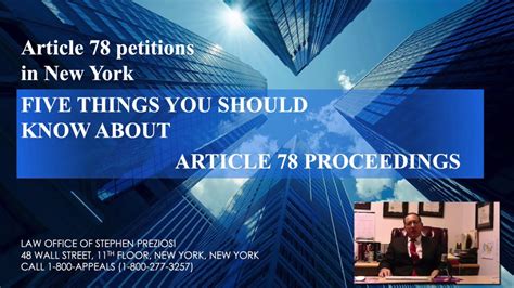 Article 78 Lawyer New York Five Things You Should Know About Article