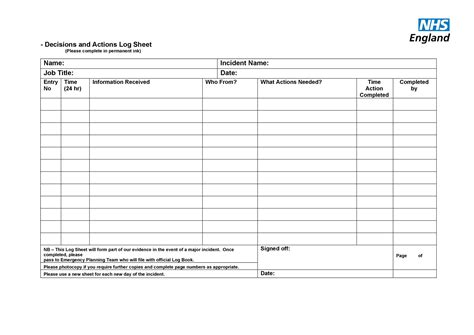 Printable work log sheets template. 50 Printable Log Sheet Templates Direct Download ᐅ ...