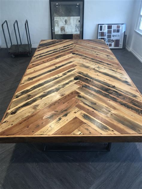 Custom Reclaimed Wood Conference Table By Amabbott Designs