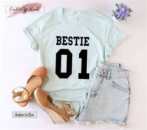 Bestie 01 Bestie 02 Shirts Bestie Shirt Bff Shirt Best Etsy