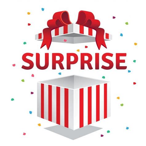 Free Vector Opened Surprise Gift Box Surprise Box Gift Box