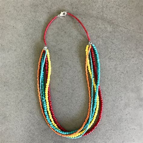 A Festive Mix Of Vibrant Colors With Multiple Beaded Strands