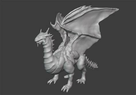 3d Model Dragon Blender Sculpting Turbosquid 1691260
