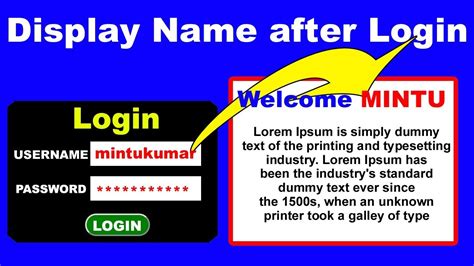 28 How To Display Print User Name After Login Using With Session In