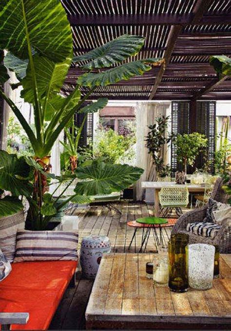 Tropical Garden Terrace Decorations