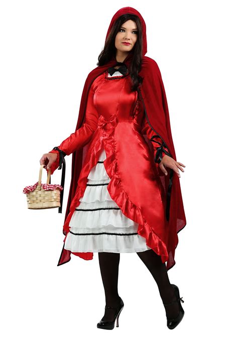Plus Size Fairytale Red Riding Hood Costume For Women