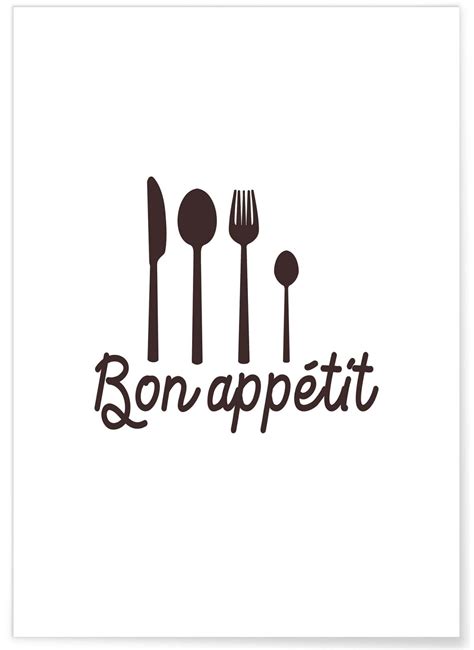Affiche Bon Appétit 2 Idée Déco Lafficherie