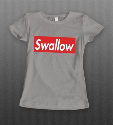 Adult Humor Swallow Ladies Shirt Oldskool Shirts