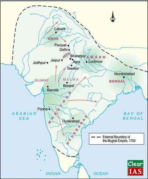 Medieval India 18th Century Political Formations Ncert Clear Ias