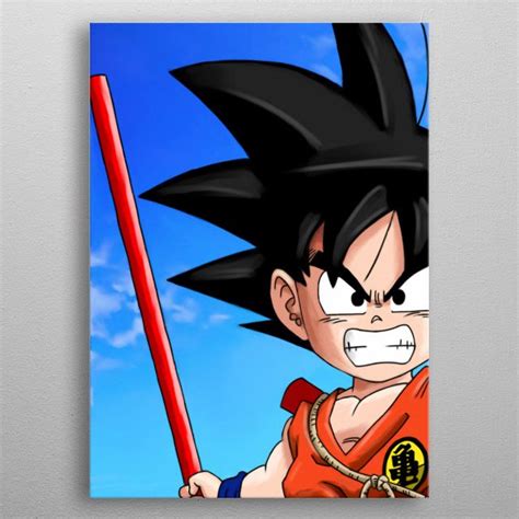 Kid Goku Poster By Alexandros Iosifidis Displate In 2022 Anime
