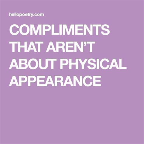 compliments that aren t about physical appearance compliments physics appearance