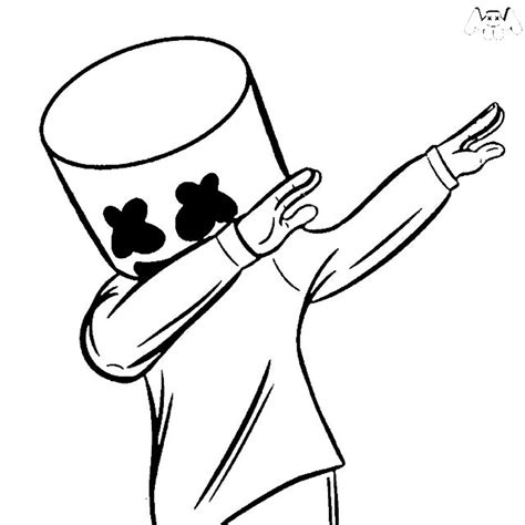 Marshmello is one of the biggest djs ever and his life story is truly inspiring. Marshmallow Drawing | Free download on ClipArtMag