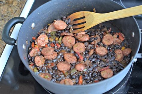 Black Beans And Rice With Sausage