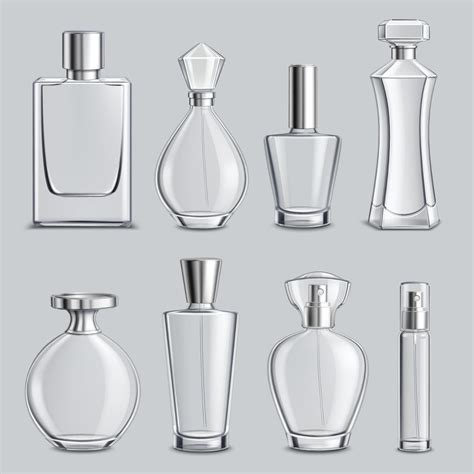 Perfume Glass Bottles Realistic Set Vector Illustration 2328454 Vector Art At Vecteezy