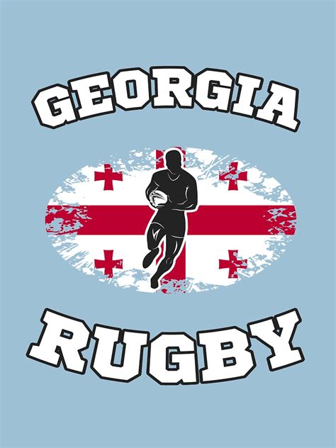 Georgia Rugby Items T Shirt For Sale By Babacarino Redbubble 6