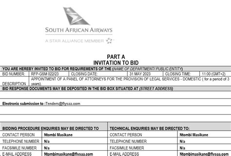 Appointment Of Panel Of Legal Service Providers For Saa