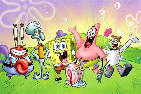 Spongebob Squarepants Characters Wallpaper Image Wallpaper Collections