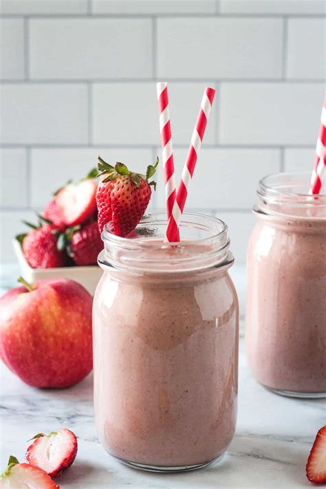Strawberry Apple Smoothie Dairy Free ~ Veggie Inspired
