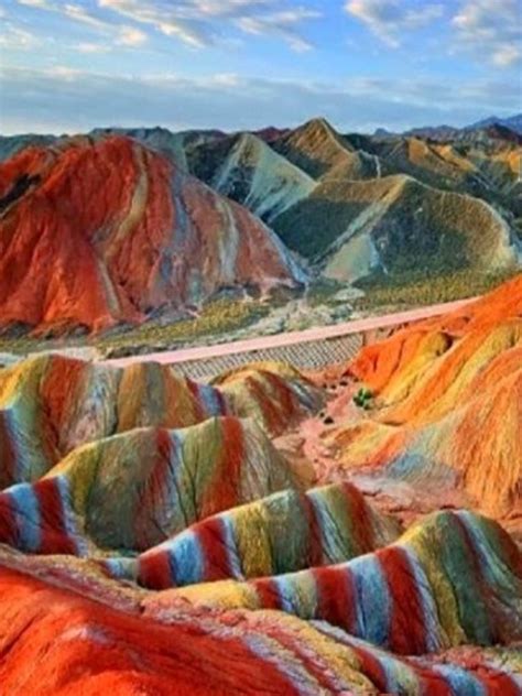 Rainbow Mountains In Gansu China Woahdude