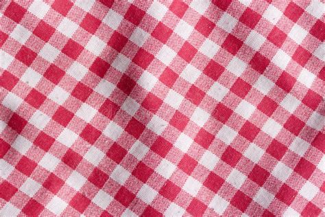 Red Picnic Tablecloth Background Stock Photo Image Of Canvas