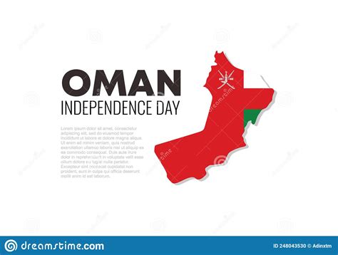 Oman Independence Day Background With Oman Flag For National