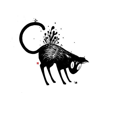 Dark Cat Forest в Instagram Creepy Cat 💀 Creepycat Darkart