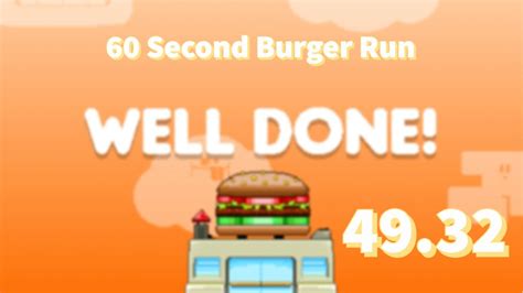 60 Second Burger Run In 4932 Pb Youtube