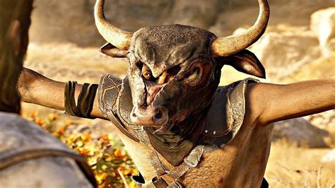 Assassins Creed Odyssey God Fight Minotaur Epic Fight Traditionalgamers Youtube