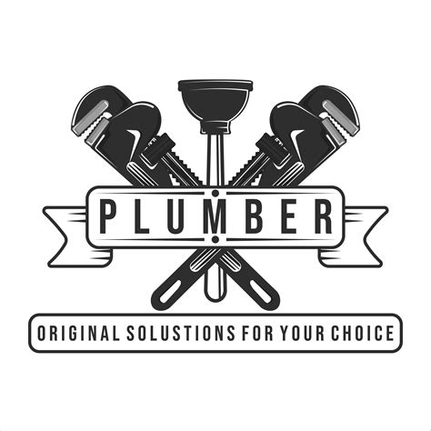 Plumbing Logo Vintage Vector Illustration Template Designplumber Logo