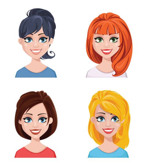 This is page of the cartoon pictures of 1 and vector graphics of hairstyles. Best Bob Haircut Illustrations, Royalty-Free Vector ...