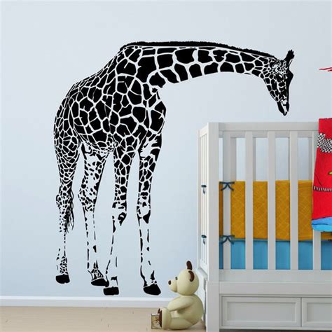 Large Giraffe Wall Decal Vinyl Sticker Animal Series Wallpaper Baby