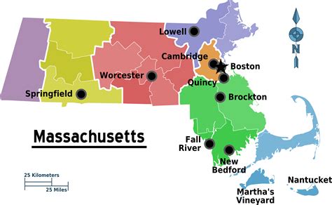 Map Of Massachusetts Map Regions
