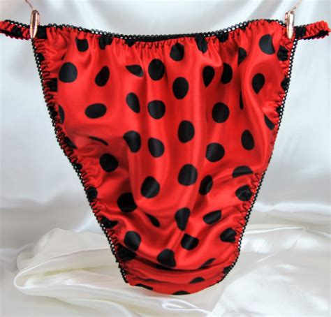 Red Black Polka Dot Lady Bug Girly Mens Panties Princess Etsy