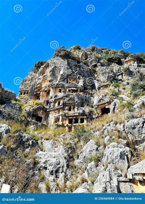Turkey Ancient City Burial Of Ancestors Ancient Crypts In The