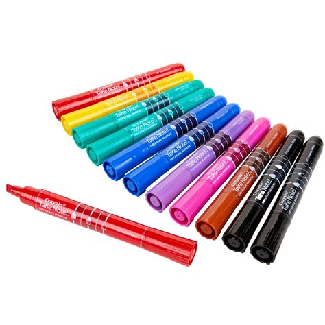 Crayola Take Note Chisel Tip Dry Erase Markers Set Of 12