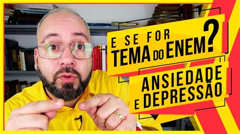 A redação do exame nacional do ensino médio (enem) neste ano tem como tema a democratização do acesso ao cinema no brasil. E se for TEMA do ENEM?! TRANSTORNO DE ANSIEDADE e ...