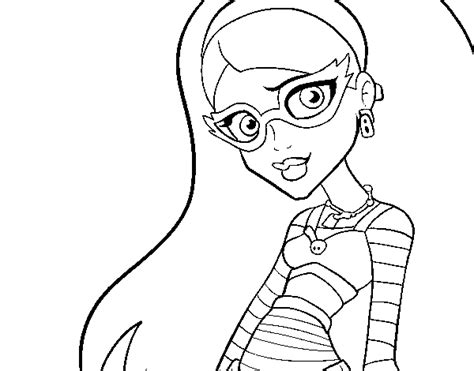 If your little girl is a fan of monster high dolls then you may want to get some of these awesome monster high coloring pages. Monster High Ghoulia Yelps coloring page - Coloringcrew.com