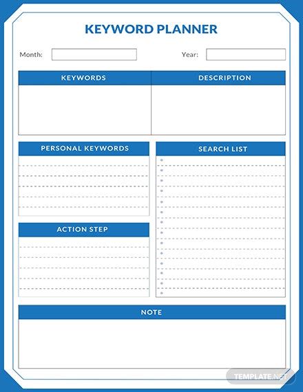 Begin using the microsoft advertising keyword planner tool now to research and plan your campaigns. Free Schedule Planner Template: Download 29+ Planners in ...