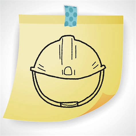 240 Drawing Of The Yellow Construction Hat Illustrations Royalty Free Vector Graphics And Clip