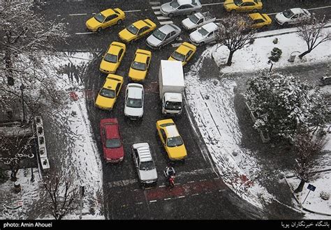 برف تهران، تانک شهرداری را زمین‌گیر کرد