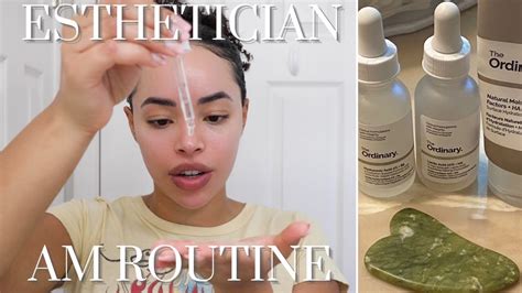Esthetician Morning Skincare Routine Youtube