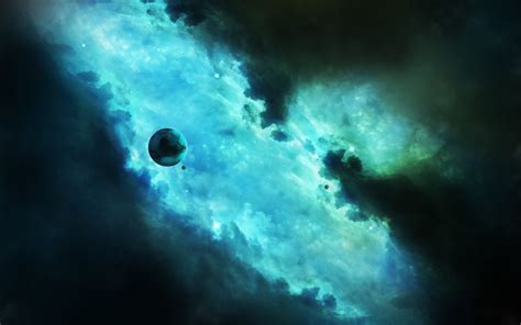 4k Turquoise Space 2880x1800 Wallpaper